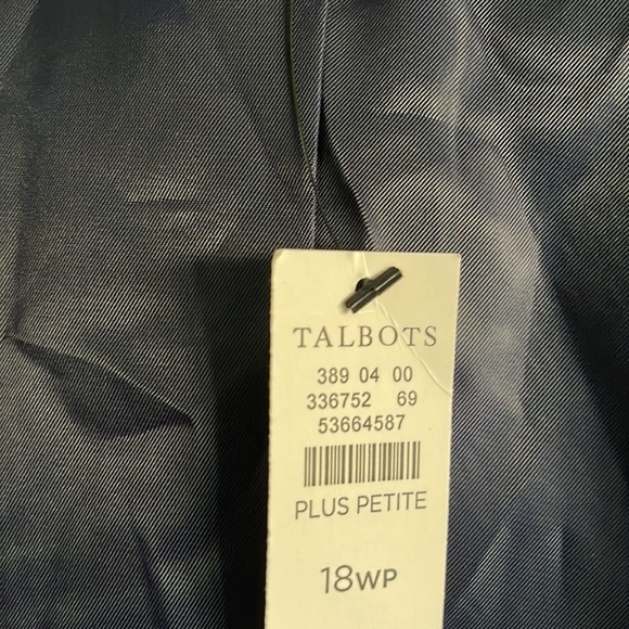 Talbots Plaid Double Breasted Blazer - Picture 7 of 11